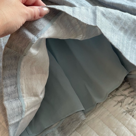 Jonathan Simkhai Elegant Grey Dress with Lace Detail - Picture 3 of 6